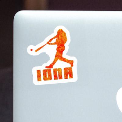 Sticker Iona Baseball Player Sticker Iona Baseball Player Image