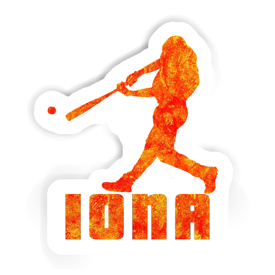Joueur de baseball Autocollant Iona Notebook Joueur de baseball Autocollant Iona Gift package Image