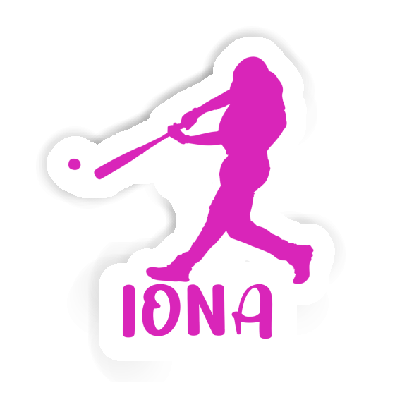 Autocollant Joueur de baseball Iona Autocollant Joueur de baseball Iona Image