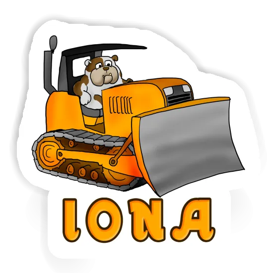 Iona Autocollant Bulldozer Notebook Iona Autocollant Bulldozer Notebook Image