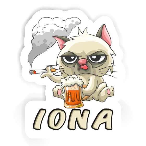 Autocollant Bad Cat Iona Laptop Image