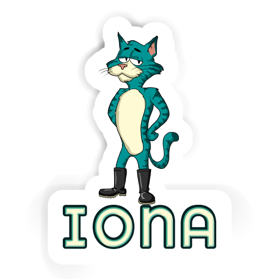 Sticker Standing Cat Iona Notebook Sticker Standing Cat Iona Notebook Image