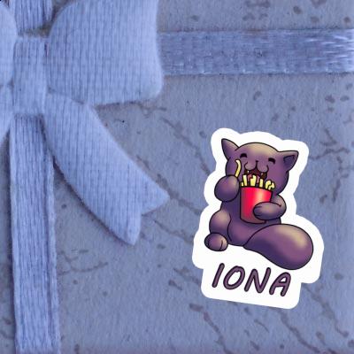 Chat-frites Autocollant Iona Notebook Chat-frites Autocollant Iona Gift package Image