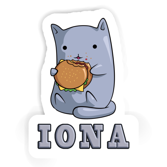Iona Autocollant Chat Notebook Iona Autocollant Chat Notebook Image