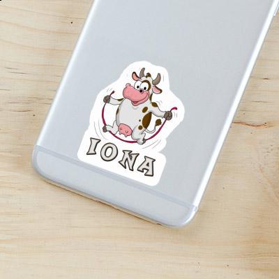 Skipping Ropes Cow Sticker Iona Notebook Skipping Ropes Cow Sticker Iona Gift package Image