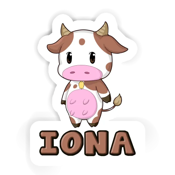 Sticker Iona Cow Notebook Sticker Iona Cow Gift package Image