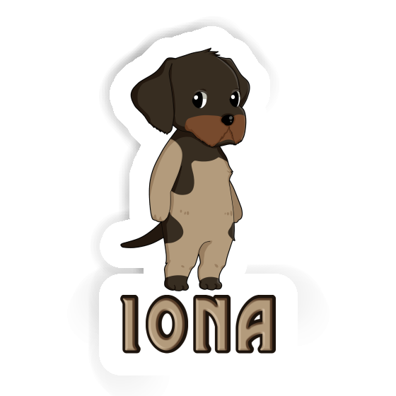 Sticker Iona Deutsch Drahthaar Notebook Sticker Iona Deutsch Drahthaar Gift package Image