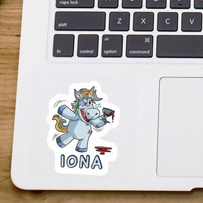 Iona Autocollant Licorne Notebook Iona Autocollant Licorne Gift package Image