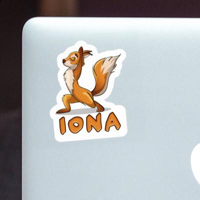 Sticker Yoga Squirrel Iona Notebook Sticker Yoga Squirrel Iona Notebook Image