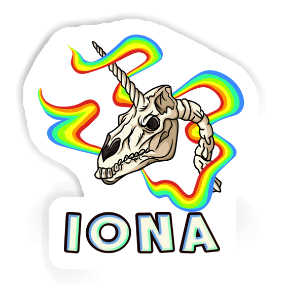 Autocollant Crâne de licorne Iona Notebook Autocollant Crâne de licorne Iona Gift package Image
