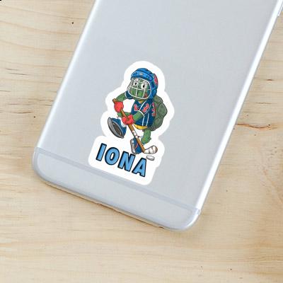 Iona Autocollant Joueur de hockey Gift package Image