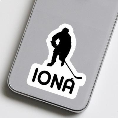 Sticker Iona Hockey Player Gift package Image