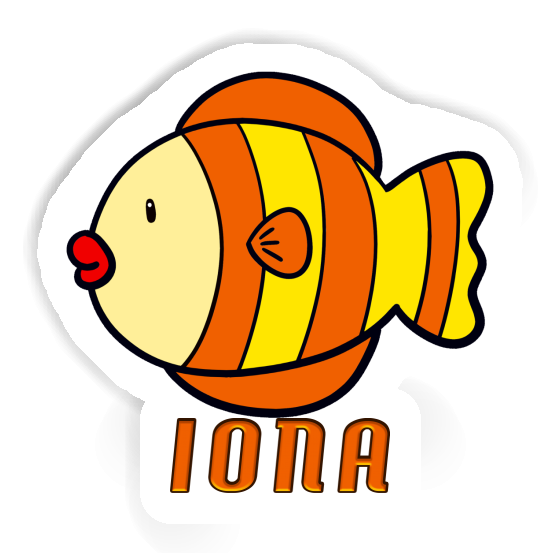 Iona Autocollant Poisson Notebook Iona Autocollant Poisson Gift package Image