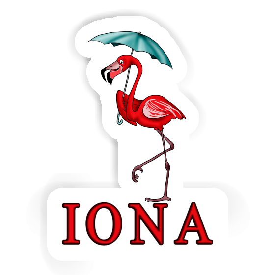Sticker Iona Flamingo Notebook Sticker Iona Flamingo Gift package Image