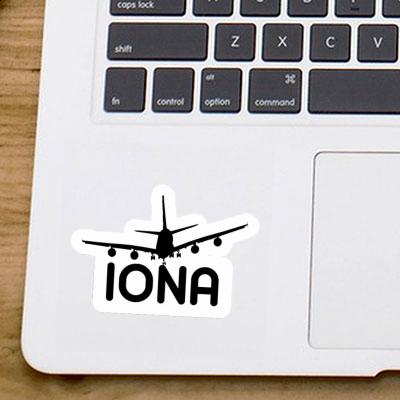 Sticker Airplane Iona Laptop Image