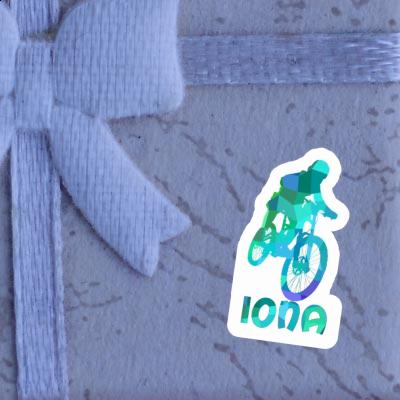 Sticker Iona Freeride Biker Notebook Image