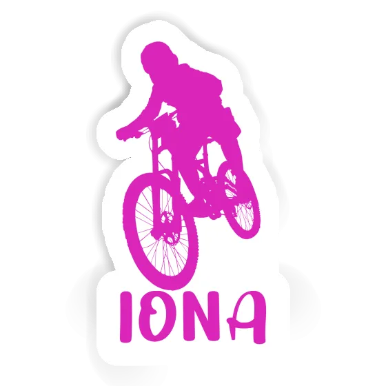 Sticker Iona Freeride Biker Notebook Image