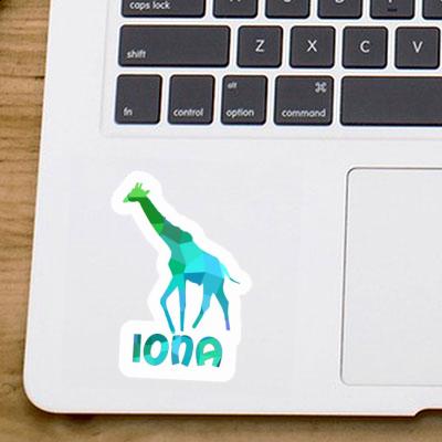Sticker Iona Giraffe Notebook Sticker Iona Giraffe Gift package Image