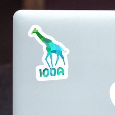 Sticker Iona Giraffe Notebook Sticker Iona Giraffe Gift package Image