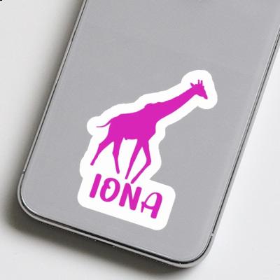 Iona Sticker Giraffe Laptop Image