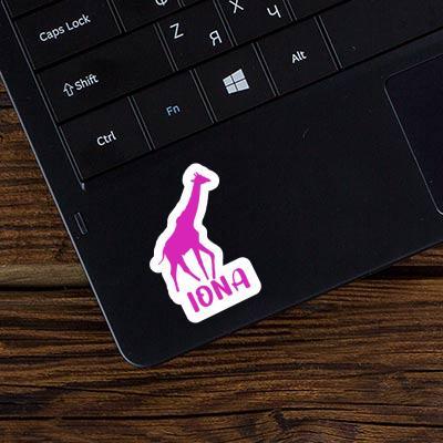 Iona Sticker Giraffe Notebook Iona Sticker Giraffe Gift package Image