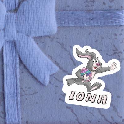 Iona Autocollant Lapin de rugby Laptop Iona Autocollant Lapin de rugby Laptop Image