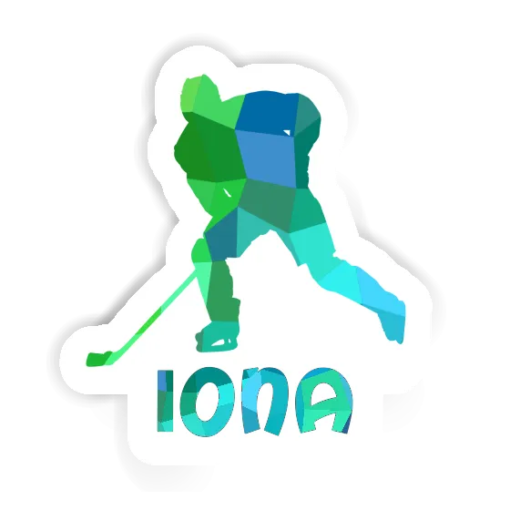 Autocollant Iona Joueur de hockey Laptop Autocollant Iona Joueur de hockey Laptop Image