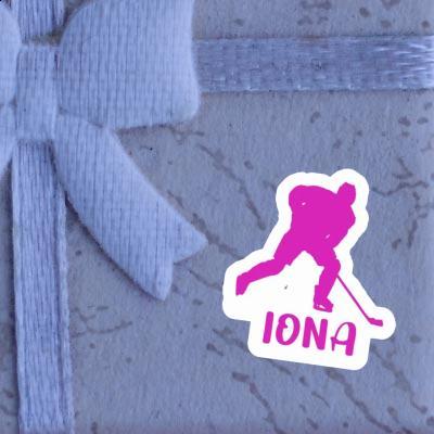 Sticker Hockey Player Iona Notebook Sticker Hockey Player Iona Gift package Image