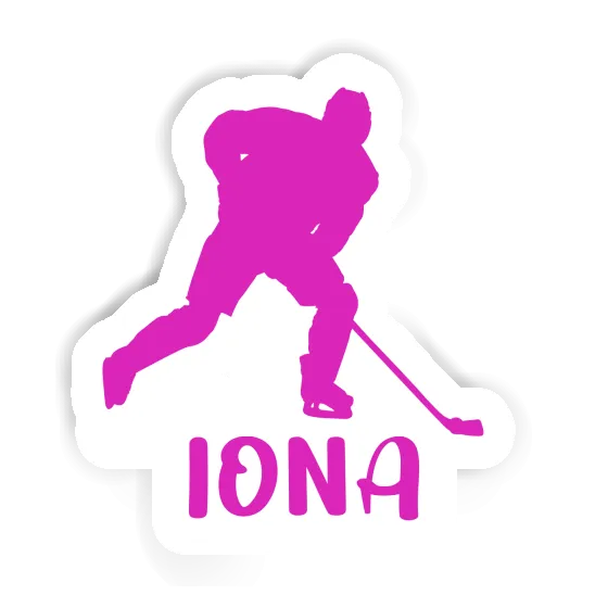 Joueuse de hockey Autocollant Iona Gift package Image
