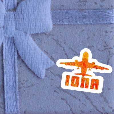 Jumbo-Jet Autocollant Iona Notebook Image