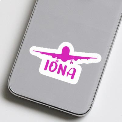 Iona Autocollant Avion Laptop Image