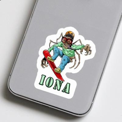 Iona Sticker Snowboarder Notebook Iona Sticker Snowboarder Gift package Image