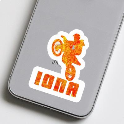Autocollant Iona Motocrossiste Laptop Autocollant Iona Motocrossiste Laptop Image