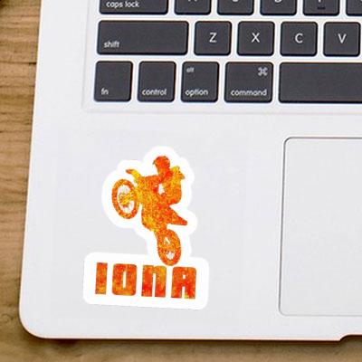 Autocollant Iona Motocrossiste Autocollant Iona Motocrossiste Image