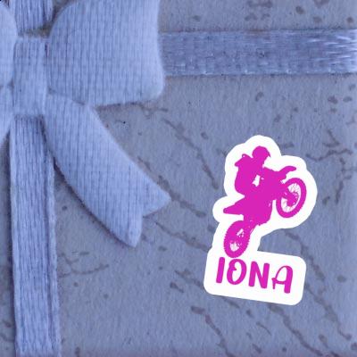 Motocross Rider Sticker Iona Notebook Motocross Rider Sticker Iona Notebook Image