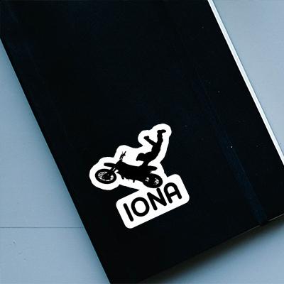 Motocrossiste Autocollant Iona Motocrossiste Autocollant Iona Image