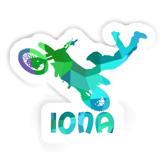 Motocrossiste Autocollant Iona Notebook Image