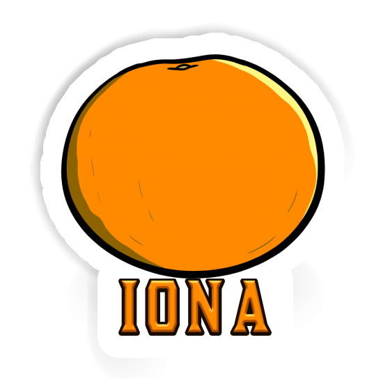 Sticker Iona Orange Gift package Image