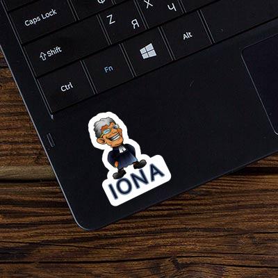 Autocollant Révérend Iona Laptop Image