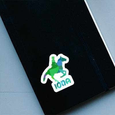 Iona Sticker Horse Rider Notebook Iona Sticker Horse Rider Gift package Image