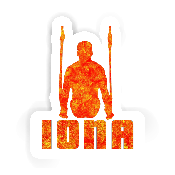 Iona Autocollant Gymnaste aux anneaux Notebook Iona Autocollant Gymnaste aux anneaux Gift package Image