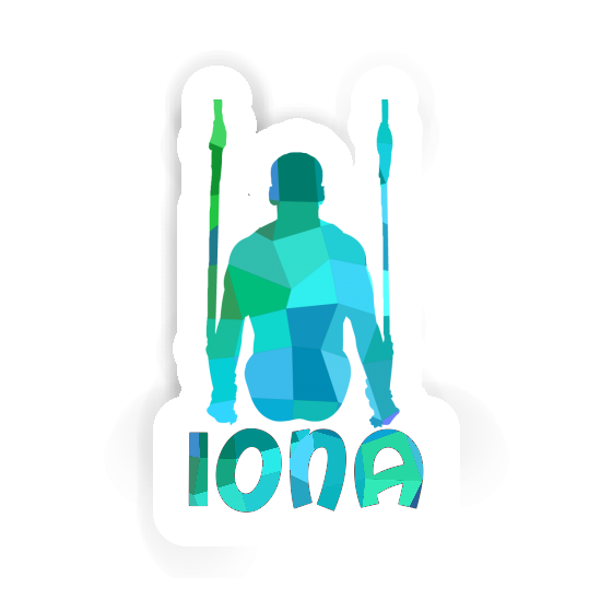 Iona Autocollant Gymnaste aux anneaux Notebook Iona Autocollant Gymnaste aux anneaux Gift package Image