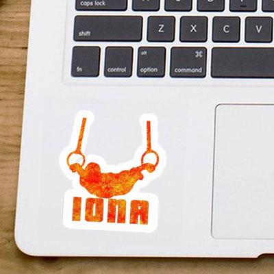 Iona Autocollant Gymnaste aux anneaux Notebook Iona Autocollant Gymnaste aux anneaux Gift package Image