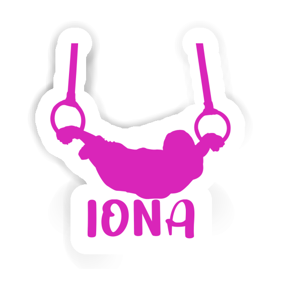 Iona Autocollant Gymnaste aux anneaux Image