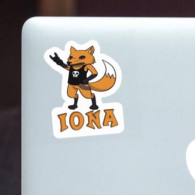 Rocker Fox Sticker Iona Rocker Fox Sticker Iona Image