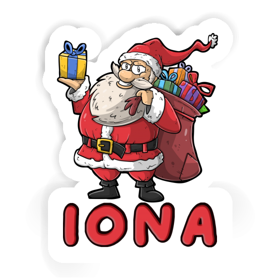 Iona Sticker Santa Claus Notebook Iona Sticker Santa Claus Gift package Image