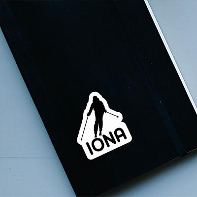 Autocollant Iona Skieuse Notebook Autocollant Iona Skieuse Gift package Image