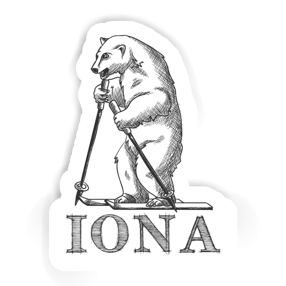 Iona Autocollant Skieur Gift package Image