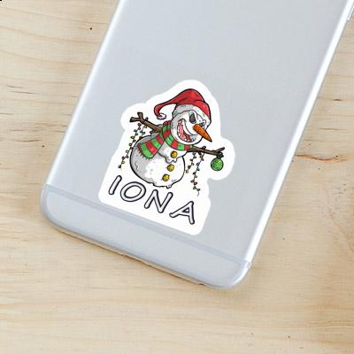 Sticker Iona Snowman Notebook Sticker Iona Snowman Gift package Image