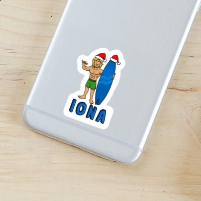 Autocollant Iona Surfeur de Noël Laptop Autocollant Iona Surfeur de Noël Laptop Image